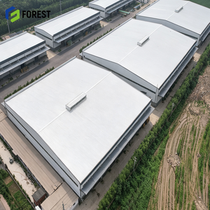 Structure en acier galvanisé de qualité industrielle pour entrepôt, grand hangar à portée libre, dépôt de stockage de matières premières, terminal - Product Image 1