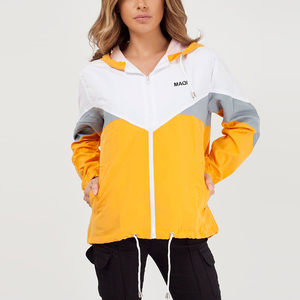 Nouvelle arrivée, <span class=keywords><strong>veste</strong></span> softshell pour femmes, coupe-vent à capuche personnalisée, style tendance, fermeture éclair, couleur unie - Product Image 3