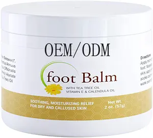 Private Label Foot Balm Cream With Calendula for Dry Cracked Feet