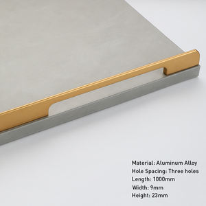 تصميم عصري من سبائك الألومنيوم الذهبية مقبض طويل معدني للمطبخ ودرج أثاث خزانة مقابض غرف النوم - Product Image 2