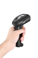 Scanner de codes à barres filaire 2D Compact Plug and Play Portable avec support de support Code d'écran USB POS NOUVEAU Stock de réparation de téléphone A4 noir