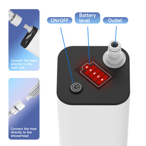 Pompe à eau électrique portable rechargeable, système de douche de camping intelligent avec affichage LED, étanche IPX7, pour randonnée et voyage, version améliorée - Product Image 2