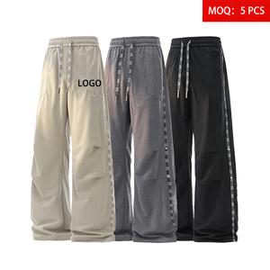 Pantaloni Casual da Uomo in Maglia 100% Poliestere Leggeri, Nuovo Stile 2026, Anti-Piega, Anti-Pilling, Vita Elastica, Personalizzabili, Vendita all'Ingrosso - Product Image 1