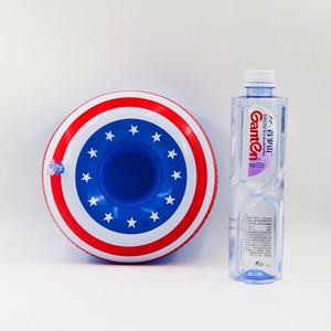 <b>Inflatable</b> American Flag Cup Holder <b>Floating</b> Beverage Holder PVC Swim Supply Outdoor Indoor Use Unisex - Product Image 3