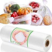 Sac en polyéthylène PE transparent à soufflets latéraux, grand format, taille personnalisée, qualité alimentaire, pour vêtements, options de thermoscellage