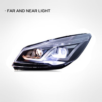 Phares avant LED de haute qualité pour Ford Kuga 2013-2016, ensemble de lentilles bifocales, accessoires en promotion, nouvelle mise à niveau