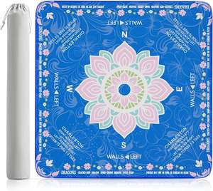 Tapis de <span class=keywords><strong>Mahjong</strong></span> Premium Bleu Roulé avec Sac de Transport, Surface Multi-Jeu pour Cartes de Poker et Jeux de Société, Conception Anti-Plis - Product Image 1
