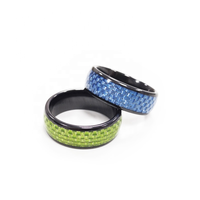 SUNLAN 13.56MHz Anneau intelligent RFID NFC en céramique personnalisé étanche 0-10cm Magic Android NTAG216