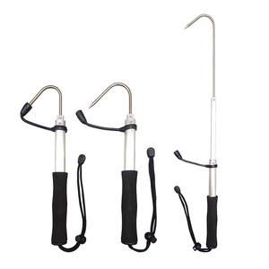 Lance Crochet <span class=keywords><strong>Télescopique</strong></span> Mer Pêche Gaff Inoxydable Avec Corde Glace En Alliage D'aluminium Lance Crochet Tackle Pêche Gaff - Product Image 3