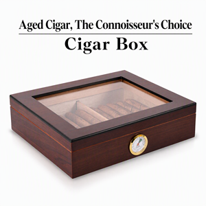Humidor à <span class=keywords><strong>cigares</strong></span> en bois de cèdre espagnol de qualité supérieure, grande capacité, vitrine scellée avec couvercle en verre, boîte humidificatrice pour <span class=keywords><strong>cigares</strong></span> <span class=keywords><strong>cubains</strong></span> - Product Image 2