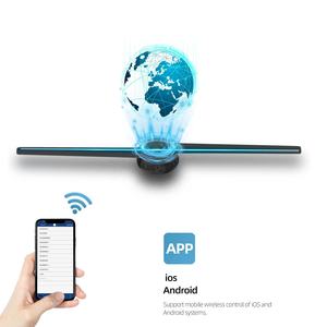 Ventilateur holographique <span class=keywords><strong>3D</strong></span> LED de 42 cm avec Wi-Fi et contrôle par application pour le cinéma à domicile, les jeux, les entreprises et l'éducation - Product Image 6