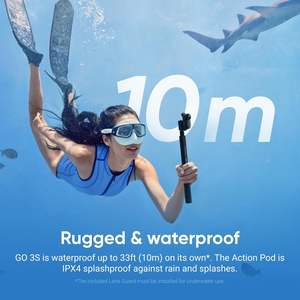 Cámara Mini Insta360 Go 3S 4K con Pantalla de 2.2 Pulgadas y Wifi para Vlogging y Uso con Manos Libres - Product Image 6