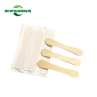 Cuillères à glace en bois biodégradables personnalisées à prix d'usine jetables avec logo