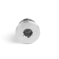 BSP en acier inoxydable, joint captif mâle, prise hexagonale creuse britannique