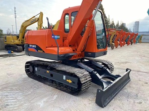 รถขุดตีนตะขาบ DOOSAN DH80 สีทอง มือสอง เครื่องจักรก่อสร้างไฮดรอลิก น้ำหนัก 6000 กก. 0-2000 ชั่วโมง - Product Image 3