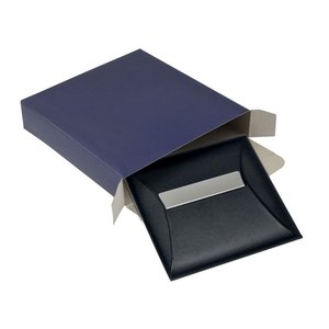 Étui à cigarettes en cuir PU de style classique avec plaque métallique, gravure de logo personnalisée pour le rangement en voyage - Product Image 3