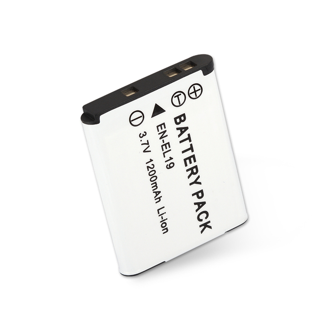 EN-EL19 Camera Battery 3.7V 1200mAh for Nik Coolpix S3100 S3300 S4100 S4300 S6500