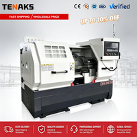 Torno CNC Horizontal Multifunción de Alta Precisión CK6136, Bancada Plana, Control GSK, Husillo Único, Trabajo Mediano, con Función de Fresado