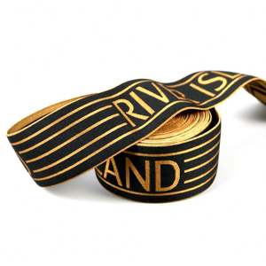 Skin Friendly Nylon Jacquard <b>Elastic</b> Webbing With Customized Logo <b>Elastic</b> for Garment Accessories Underwear Waist Band <b>Elastic</b> - Product Image 2