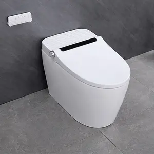 Toilette intelligente au sol de placard d'eau européen monobloc de haute qualité avec emballage personnalisé des meilleurs exportateurs sanitaires