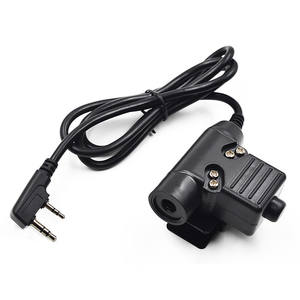 Adaptateur de casque d'interphone tactique U94 PTT adaptateur de bouton d'émetteur adapté pour <span class=keywords><strong>Kenwood</strong></span> Icom Yaesu Midland - Product Image 3