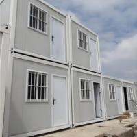 Maison de conteneur scolaire portable et détachable de 6 mètres de long, modules de 3 mètres, panneaux sandwich de 20 pieds, à vendre