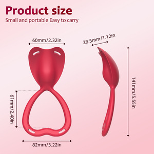 Paarvibrator Weibliches Sexspielzeug <span class=keywords><strong>2</strong></span>-in-1 Tragbarer Slip mit Fernbedienung Penisring <span class=keywords><strong>Vibrator</strong></span> Vibrierender Slip für Paare - Product Image 6