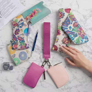Portefeuille double de luxe pour créateur, avec fermeture éclair, couleur citron, porte-cartes, bracelet, porte-clés, double pochette, porte-monnaie en polyester - Product Image 5