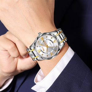 Orologio per Coppie SKMEI 9369/9370 - Cassa in Lega di Zinco, Cinturino in Acciaio Inossidabile, Quadrante 41mm, Larghezza 20mm, Eleganza Quotidiana Moderna - Product Image 4