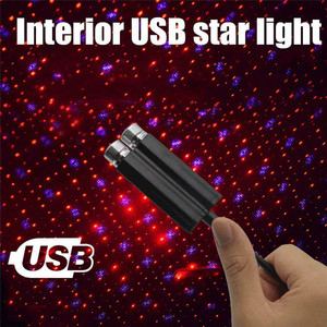 ไฟโปรเจคเตอร์ LED รูปดาว USB-3 <span class=keywords><strong>Mini</strong></span> 5V 1W สำหรับรถยนต์ สร้างบรรยากาศยามค่ำคืน ปรับได้ ใช้ตกแต่งหลังคารถยนต์หรือห้อง - Product Image 6