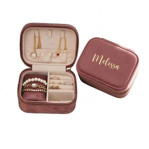Custom Engraved Velvet Sturdy Jewelry <b>Box</b> Personalized Rectangle Ring Watch Case Keepsake Storage Bridesmaid/<b>Mothers</b> <b>Day</b> Gift - Product Image 1