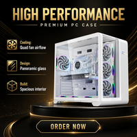 New Style Colors Available Tempered Glass Side Panel ATX/M-ATX/ITX Mid Tower Steel CPU Casing for Desktop Computer Gaming