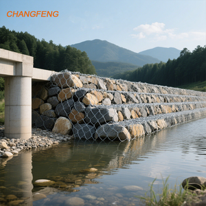 Filet de <span class=keywords><strong>cage</strong></span> en pierre de gabion Filet de protection contre les chutes de pierre Panier de gabion pour mur de soutènement de <span class=keywords><strong>cage</strong></span> en pierre Galfan Coated - Product Image 1