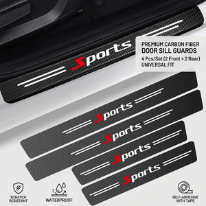 Protecteur de seuil en cuir PH, style sportif, <span class=keywords><strong>autocollant</strong></span> adhésif à usage unique pour carrosserie de <span class=keywords><strong>voiture</strong></span>, modèle 6040 - Product Image 1