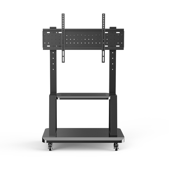 DBTC800B Factory TV Cart Bracket with Pegboard Storage Functional TV Floor Stand for 32-65 Inches Screen