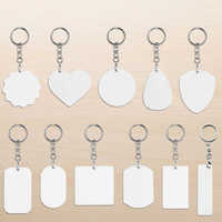 Cadeaux d'activité d'entreprise promotionnels LOGO personnalisé imprimé Vierges de sublimation Porte-clés porte-clés de sublimation