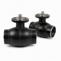 Vanne à boisseau sphérique entièrement soudée en acier au carbone antistatique API 6D ASME B16.34 PN16 pour distribution de gaz souterraine à enrobage direct