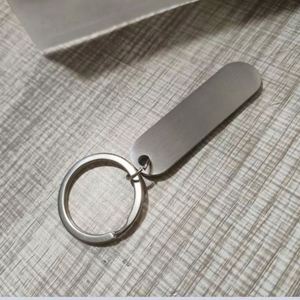 Wholesale Blanks <b>Keychain</b> Personalize Custom Logo DIY Charms Metal Gold Blank Key Ring Silver Travel Blank Metal Tags Key Chain - Product Image 4