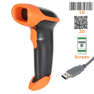 MJ 2818 Manufacture 2D QR Handheld Barcode Scanner For Supermarket