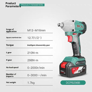 Bộ dụng cụ điện công nghiệp Dongcheng 20V bốn món, búa điện đa năng, bộ búa chung của DCA - Product Image 3