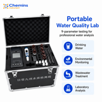 Kit de test de la qualité de l'eau : Turbidité, couleur, chlore résiduel, fluorure, désinfectant – Ensemble d'analyse pour laboratoire, terrain et eau potable