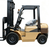 Chariot élévateur diesel 4x4 à performance stable de 3 à 10 tonnes, avec mât à deux étages, pneus pneumatiques/solides, pour le transport industriel de marchandises