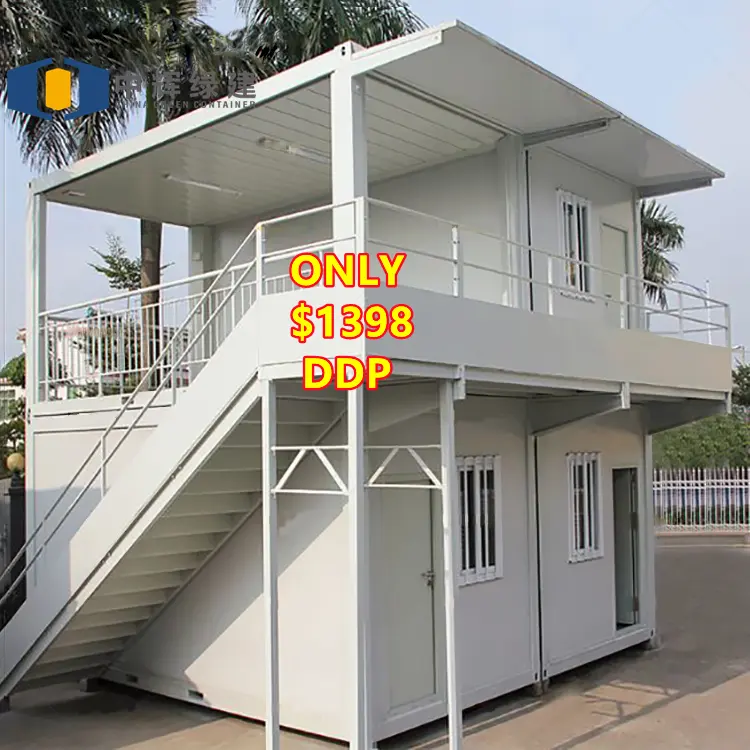 CGCH Low Price ISO Certificated Prefab Mobile Modular Tiny Steel Structure Frame Assemble Flat Pack Container House