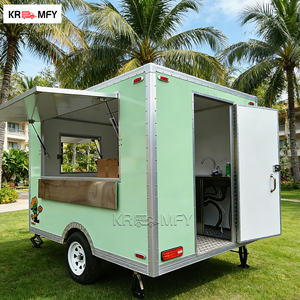 Chariot de vente ambulante de crème glacée au design mobile avec distributeur de bonbons et de nourriture en plein air - Product Image 3