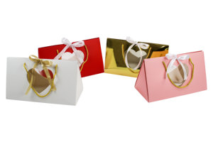 Scatole Regalo in Carta con <span class=keywords><strong>Design</strong></span> a Cuore per San Valentino, con Finestra, Corda e Nastri, per Matrimoni e Feste - Product Image 4