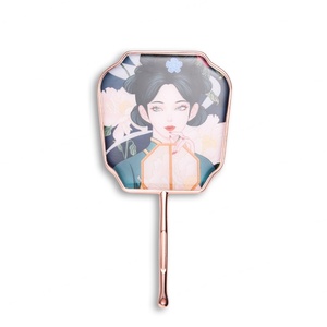 Espejo de Mano Metálico Delgado y Elegante con Logotipo Personalizado y Color Personalizado, Estilo Nacional Asiático, para Regalo de Niña - Product Image 4