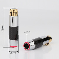 Connecteur audio XLR femelle en cuivre Hifi Rasantek, type Cannon, pour audiophiles, kits de câbles DIY, modèle WG-XLR Stage