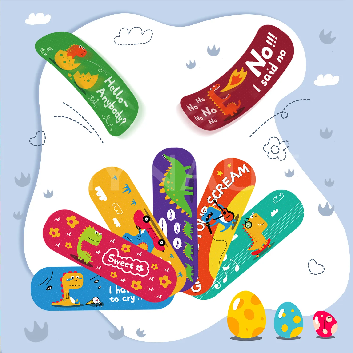 Cartoon Childlike Series Customized Pattern Wound Care Plaster Adhesive Bandage Band Aid