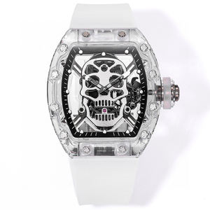 Reloj Transparente con Diseño de Calavera, Cristal de Zafiro, para Fiestas, Moda Urbana, Sesiones Fotográficas, Ocasiones Casuales de Negocios, Reloj Único - Product Image 1