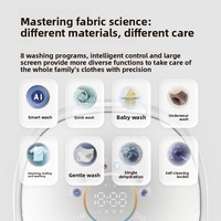 Mini machine de lavage et de séchage domestique entièrement automatique pour nettoyer les sous-vêtements et les chaussettes avec fonction de stérilisation